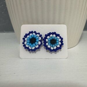 Huichol Beaded Stud Earrings